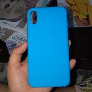 IPhone Xr darl blue silicone case